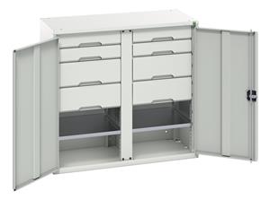 Bott Verso Basic Tool Cupboards Cupboard with shelves Verso 1050x550x1000H Partition Cupboard 8 Drawer Level Shelf